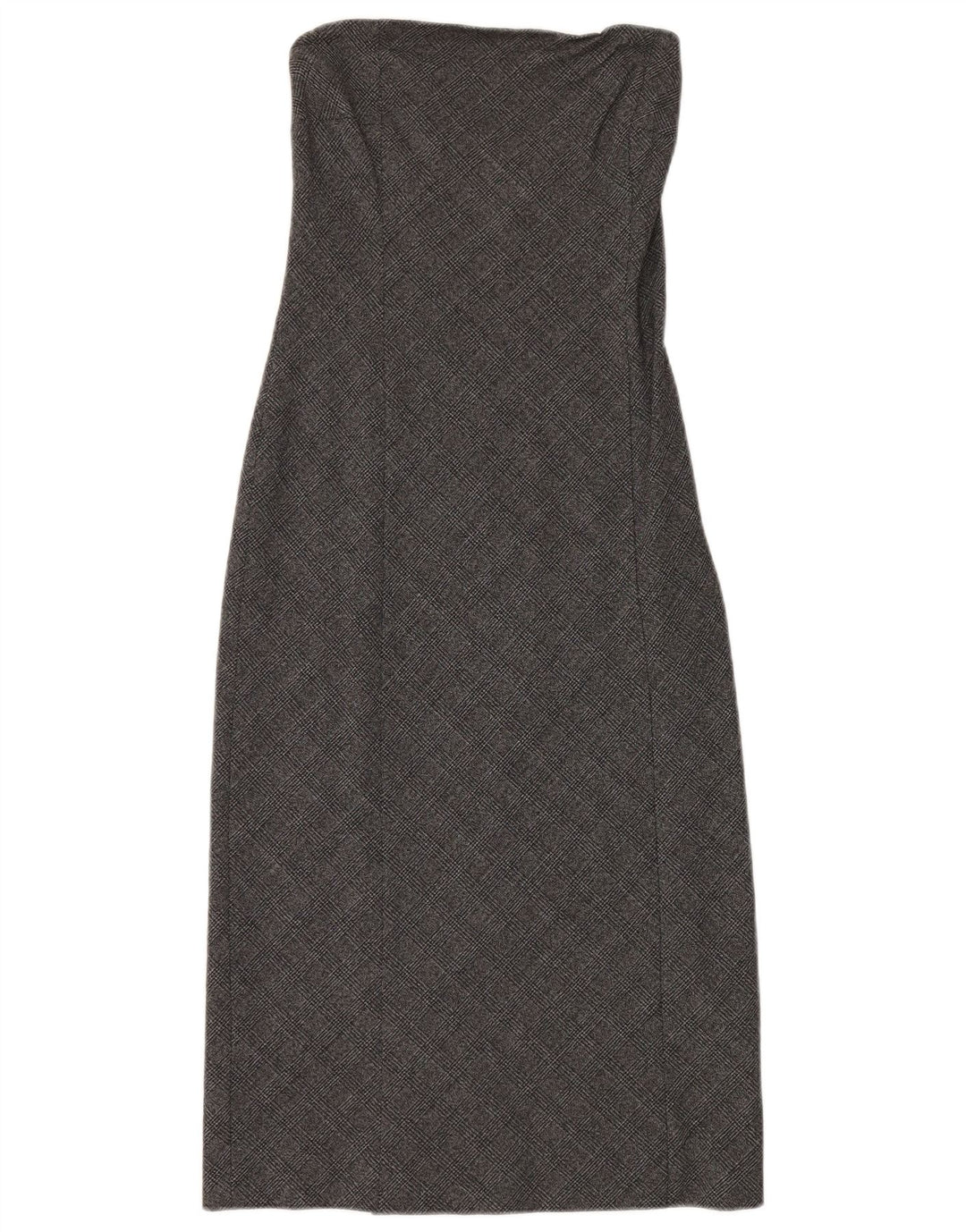 Patrizia Pepe Γυναικείο Στράπλες Φόρεμα IT 42 Medium Grey Houndstooth Viscose