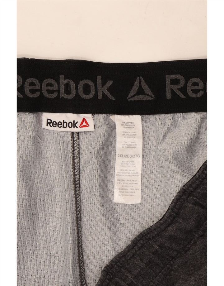 Ανδρική φόρμα γραφικής Reebok Παντελόνι Joggers 2XL Γκρι Βαμβακερό