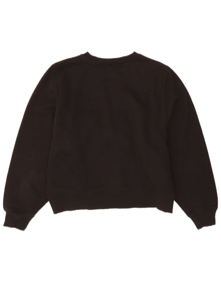 Γυναικεία φούτερ Zara Crop Oversized Jumper UK 14 Medium Black Cotton