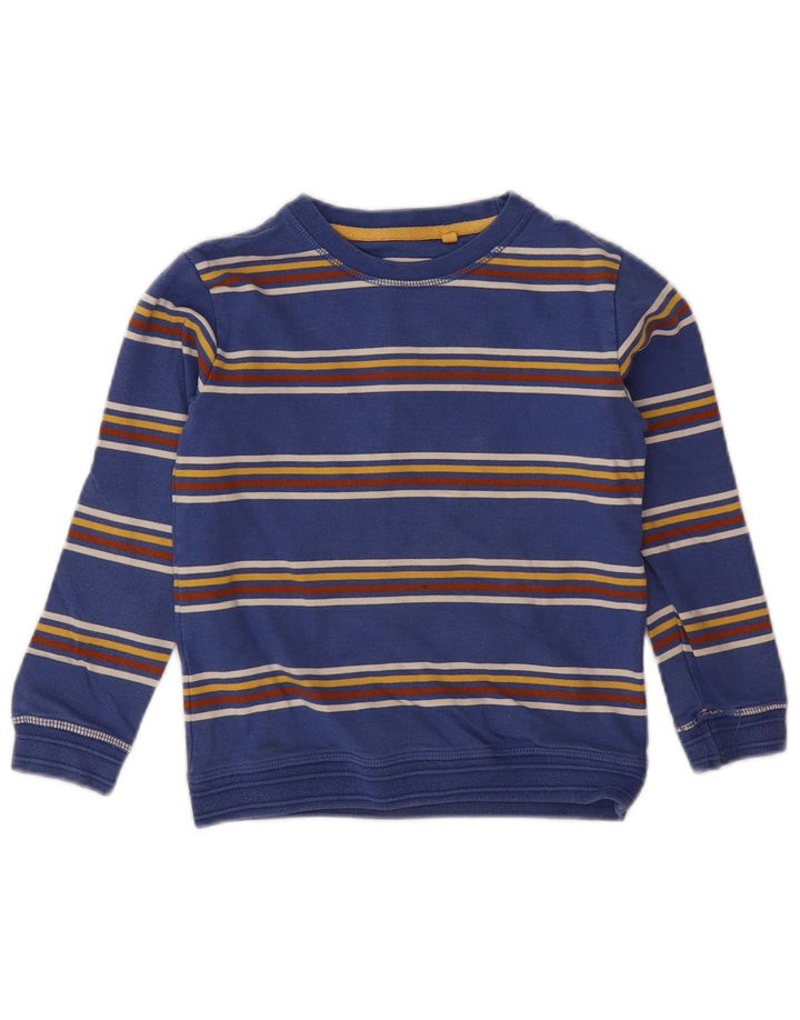 Φούτερ για αγόρι Fat Face Jumper 5-6 ετών Μπλε ριγέ βαμβακερό