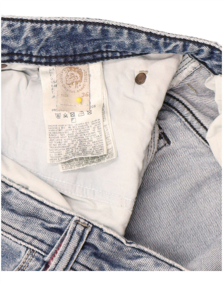 Ανδρικό Diesel Distressed Straight Jeans W36 L34 Μπλε βαμβακερό