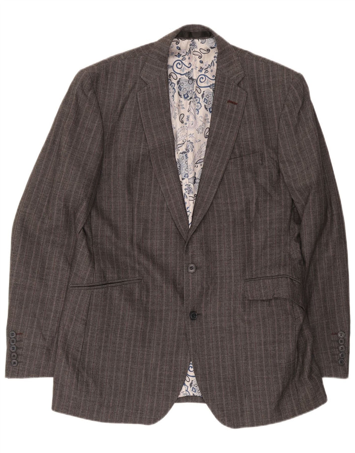 Marks & Spencer Ανδρικό μπουφάν μπλέιζερ Autograph UK 42 Large Grey Ψαροκόκκαλο