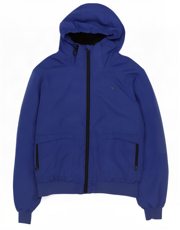 DC Ανδρικό μπουφάν με κουκούλα UK 42 XL Blue Polyester
