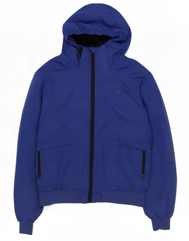 DC Ανδρικό μπουφάν με κουκούλα UK 42 XL Blue Polyester
