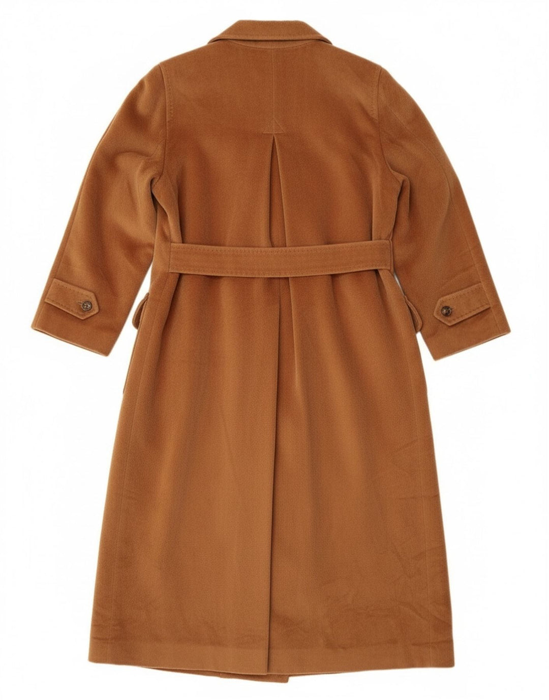 Piacenza Γυναικείο Παλτό UK 14 Μεγάλο Καφέ Μαλλί