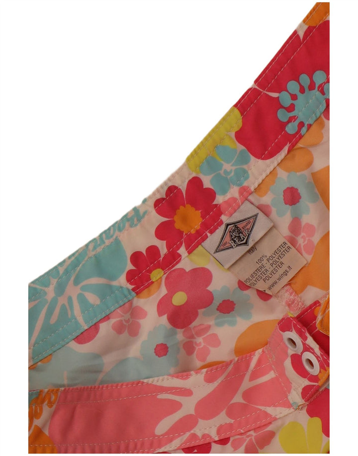 Bear γυναικείο σορτς κολύμβησης UK 14 Μεγάλο πολύχρωμο floral πολυεστέρας