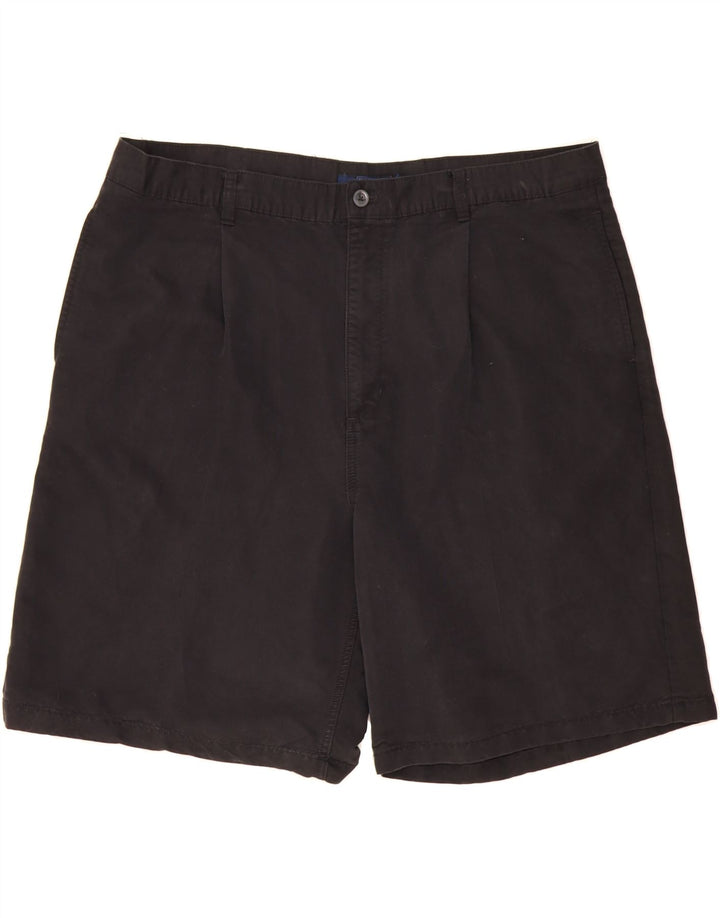 CHAPS Mens Pegged Chino Shorts W42 2XL Black Rayon Vintage Chaps and Second-Hand Chaps from Messina Hembry 