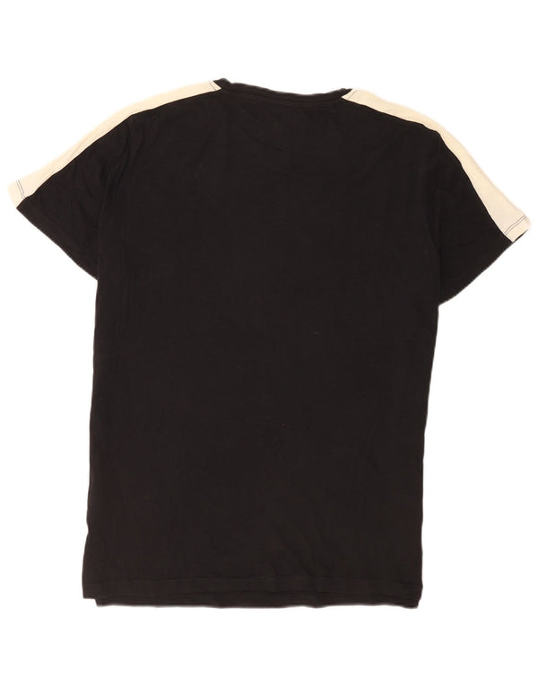 Jack & Jones Ανδρικό T-Shirt Top Large Black Colourblock Βαμβακερό