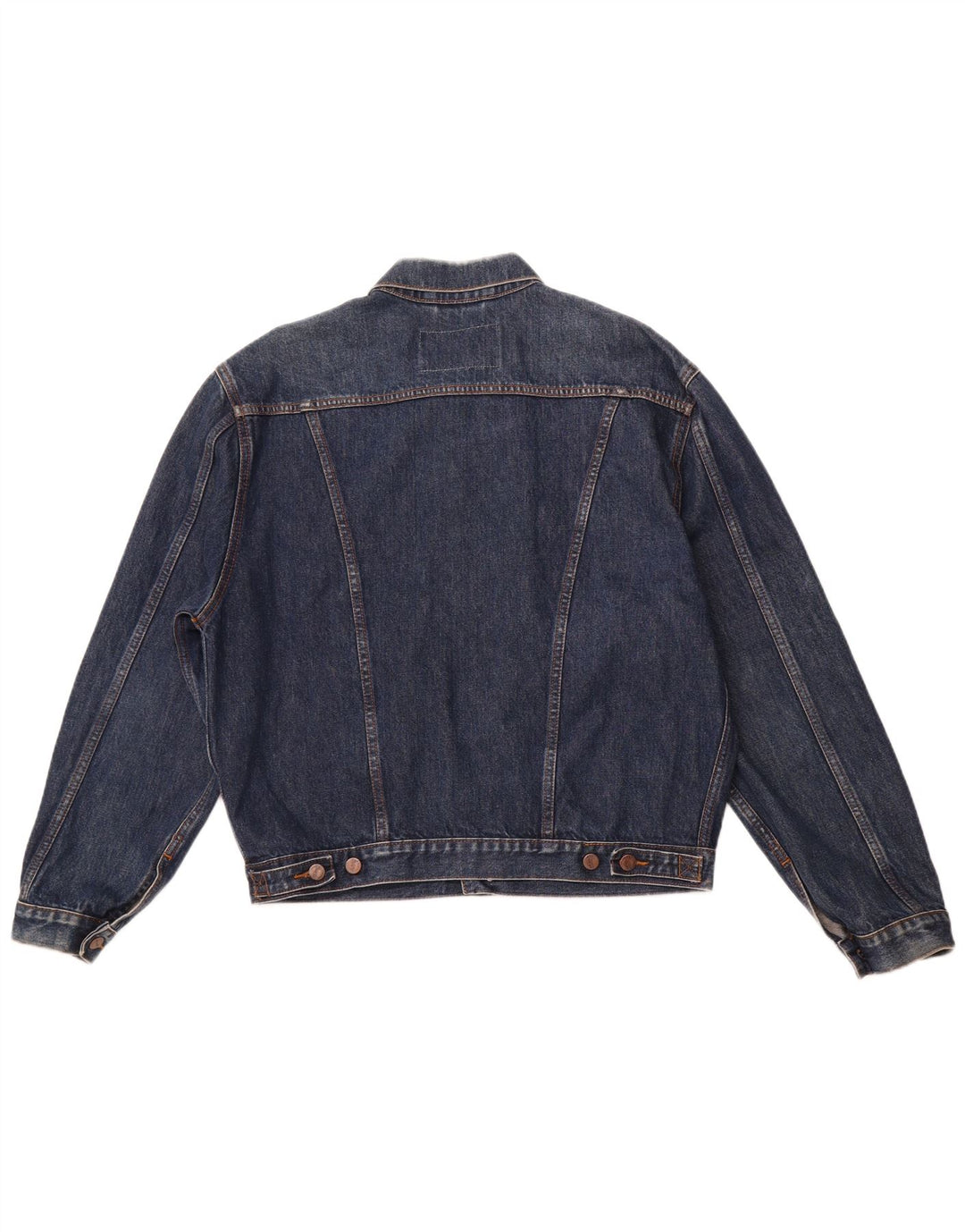 Ανδρικό τζιν μπουφάν WRANGLER UK 40 Large Navy Blue Cotton