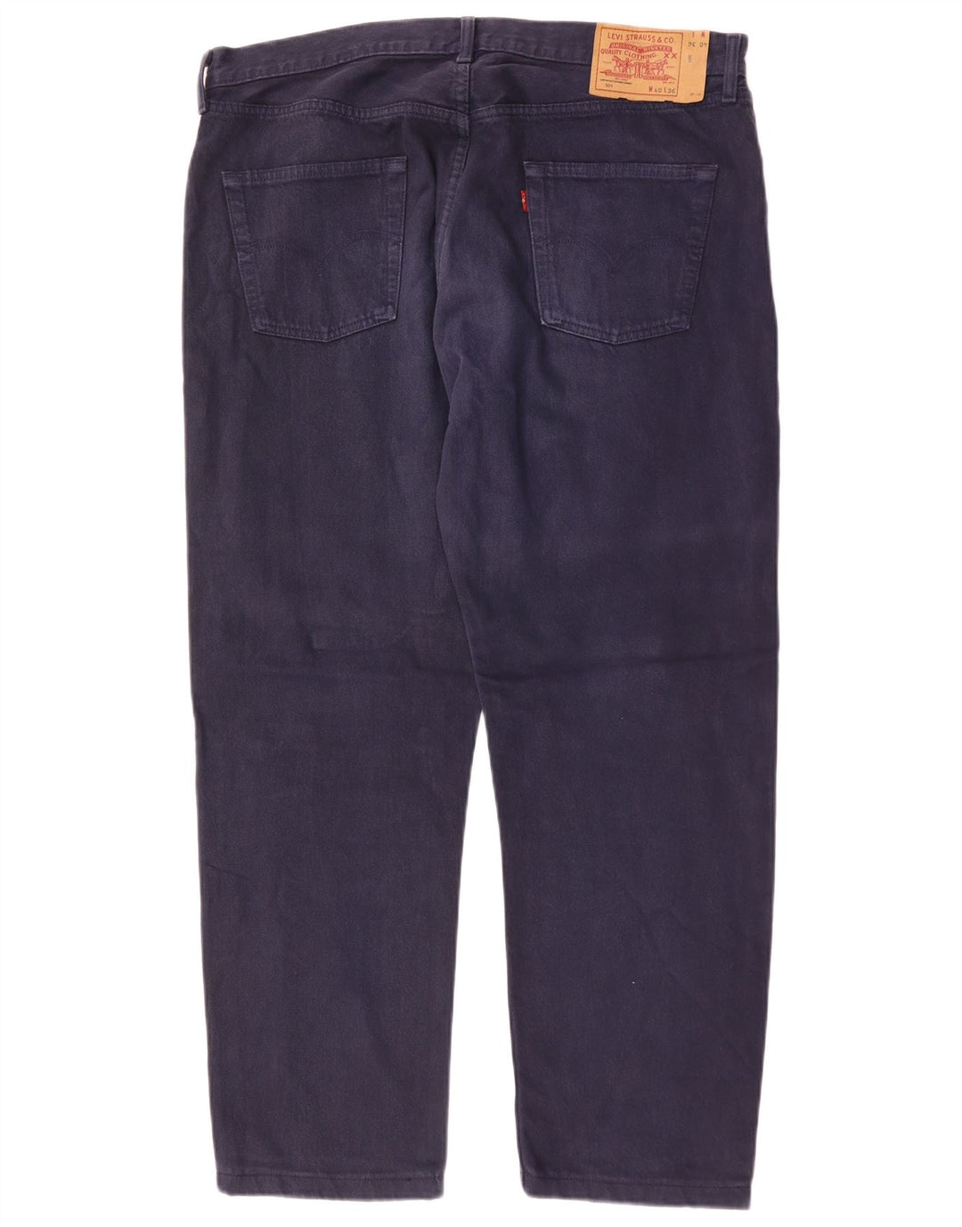 Levi's Mens 501 Straight Jeans W40 L28 Navy Blue