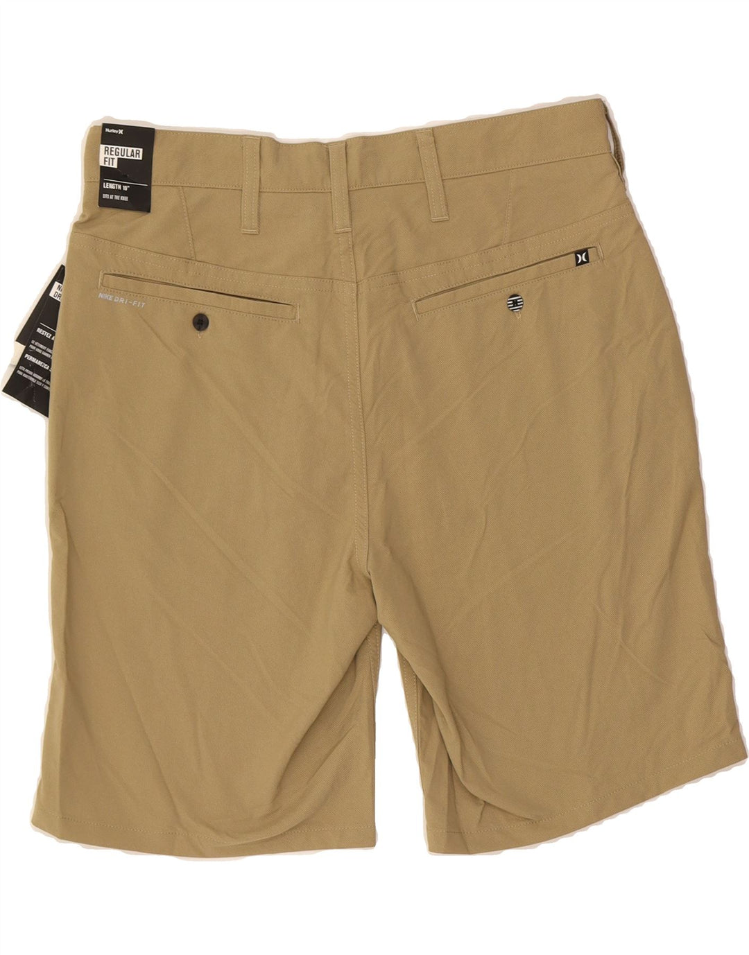 HURLEY Womens Chino Shorts W29 Medium Brown Nylon Vintage Hurley and Second-Hand Hurley from Messina Hembry 