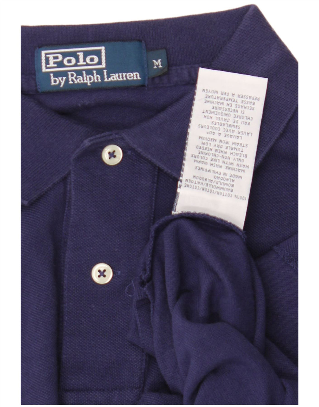 Ανδρικό πουκάμισο Polo Ralph Lauren από μεσαίο μπλε βαμβακερό