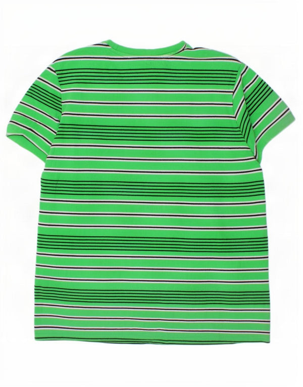 Ellesse Girls T-Shirt Top 11-12 Years Πράσινο ριγέ βαμβακερό