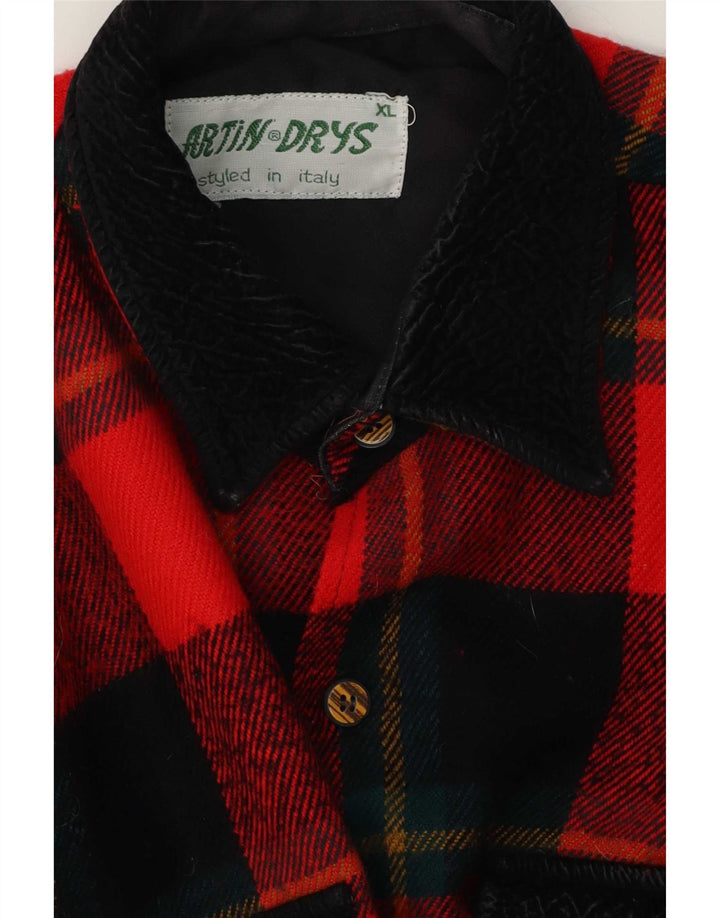 Vintage Ανδρικό Φανελένιο Πουκάμισο XL Red Check