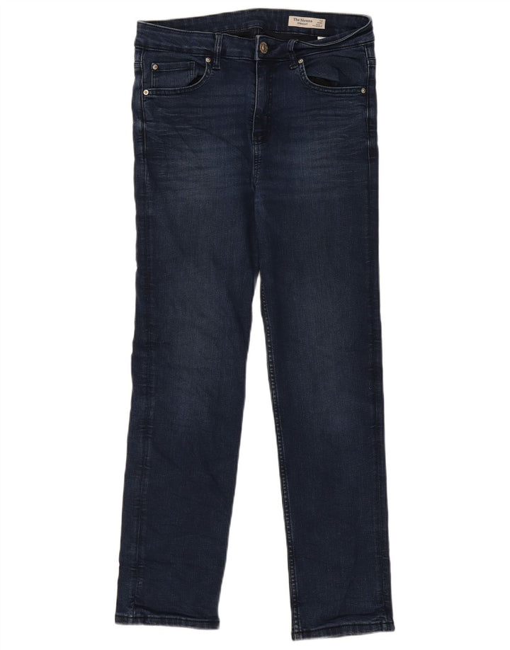 Marks & Spencer Γυναικεία Straight Jeans UK 12 Medium W30 L28 Navy Blue