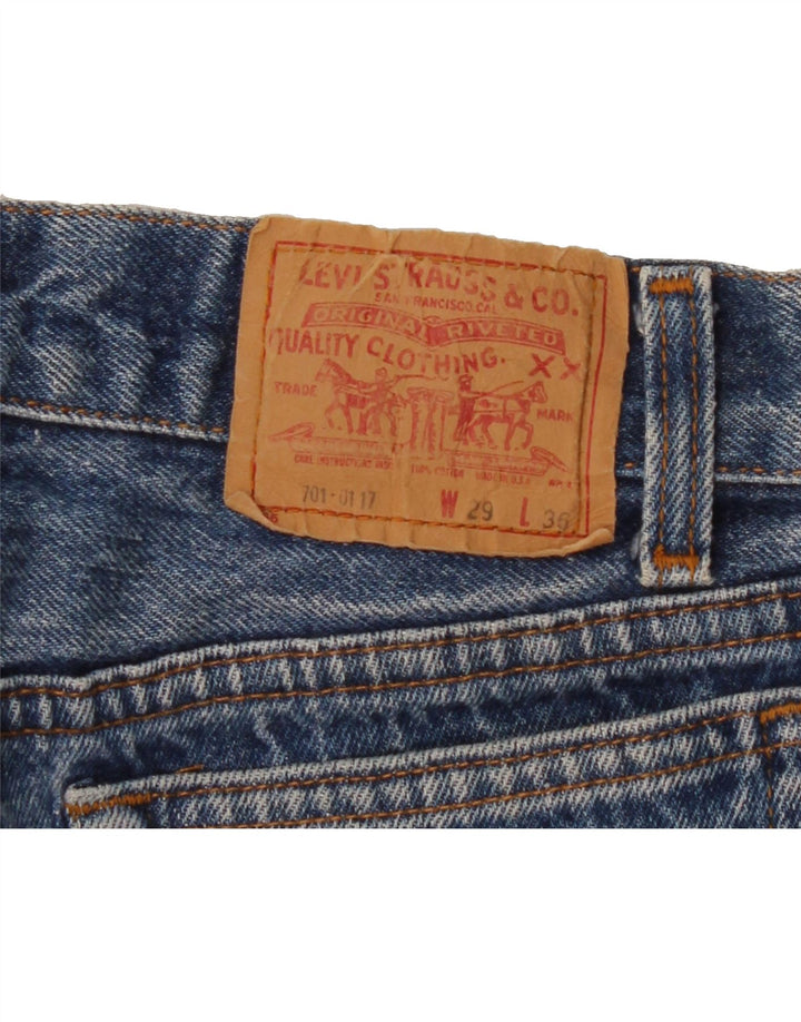 LEVI'S Womens Distressed Denim Shorts W29 Medium Blue Vintage Levi's and Second-Hand Levi's from Messina Hembry 