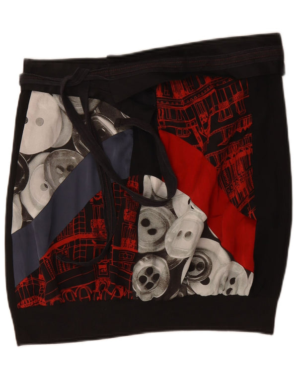 Γυναικεία γραφική μίνι φούστα Desigual EU 42 Large W34 Black Colourblock