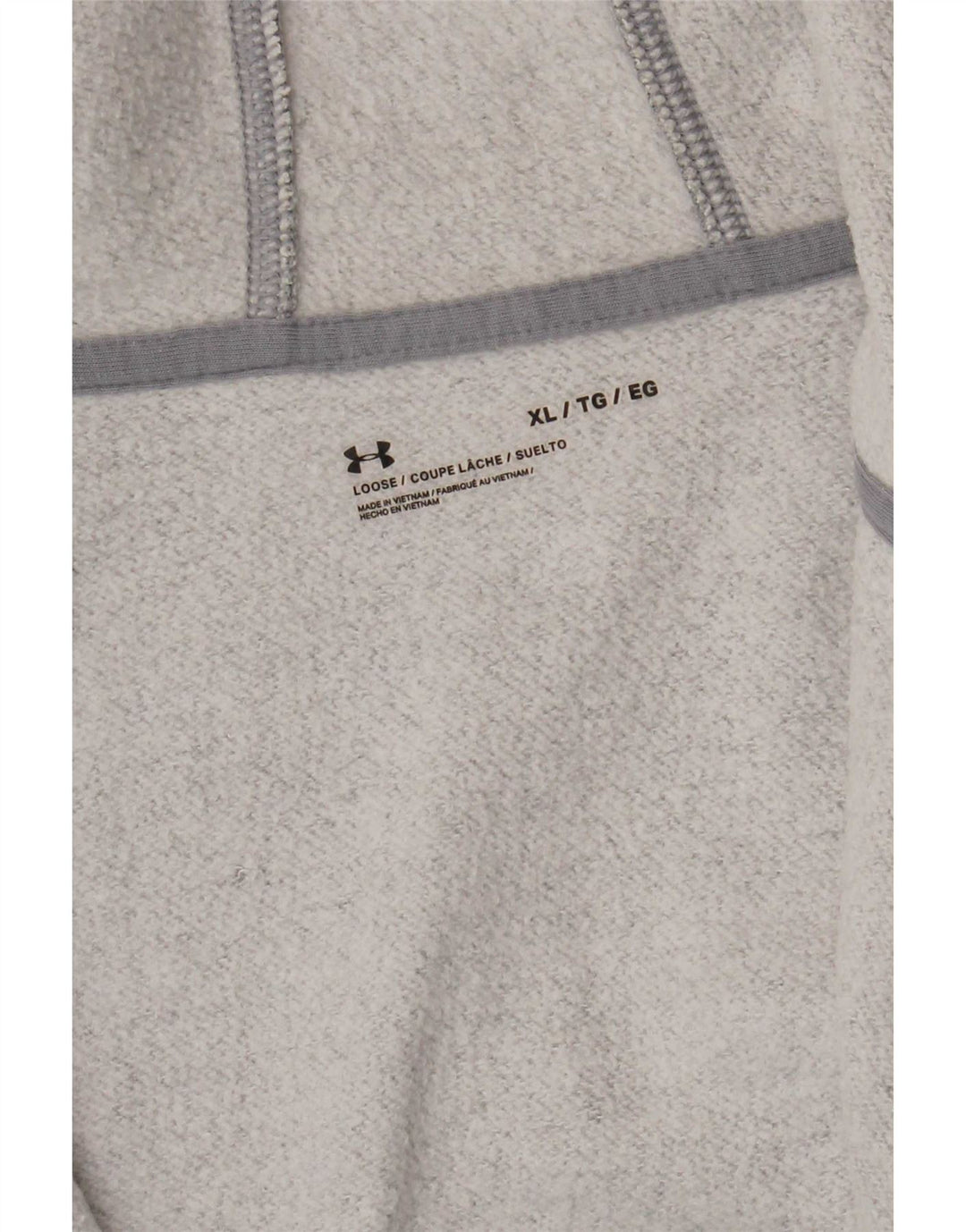 Ανδρικό πουλόβερ με κουκούλα με φερμουάρ Under Armour XL με γκρι φλιτζάνι