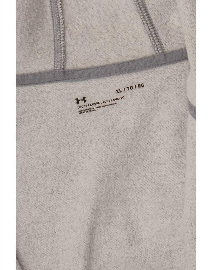 Ανδρικό πουλόβερ με κουκούλα με φερμουάρ Under Armour XL με γκρι φλιτζάνι