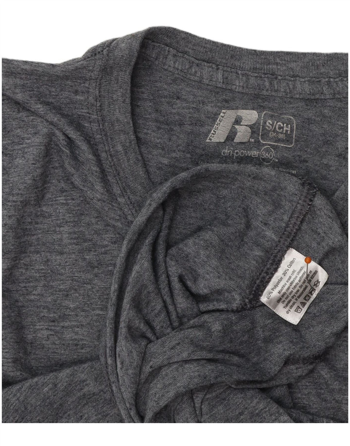 Ανδρικό μπλουζάκι RUSSELL ATHLETIC Top UK 34/36 Small Grey Polyester