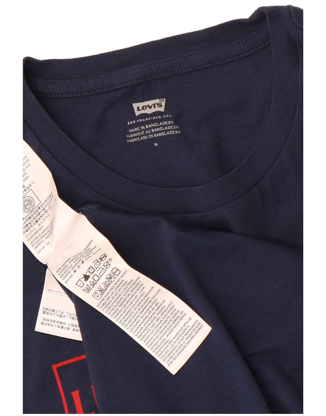 Ανδρικό γραφικό T-Shirt Levi's Top μεσαίο μπλε βαμβακερό