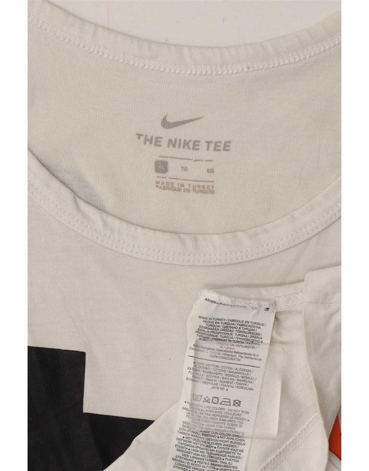 Ανδρικό γραφικό γιλέκο Nike XL Λευκό βαμβακερό