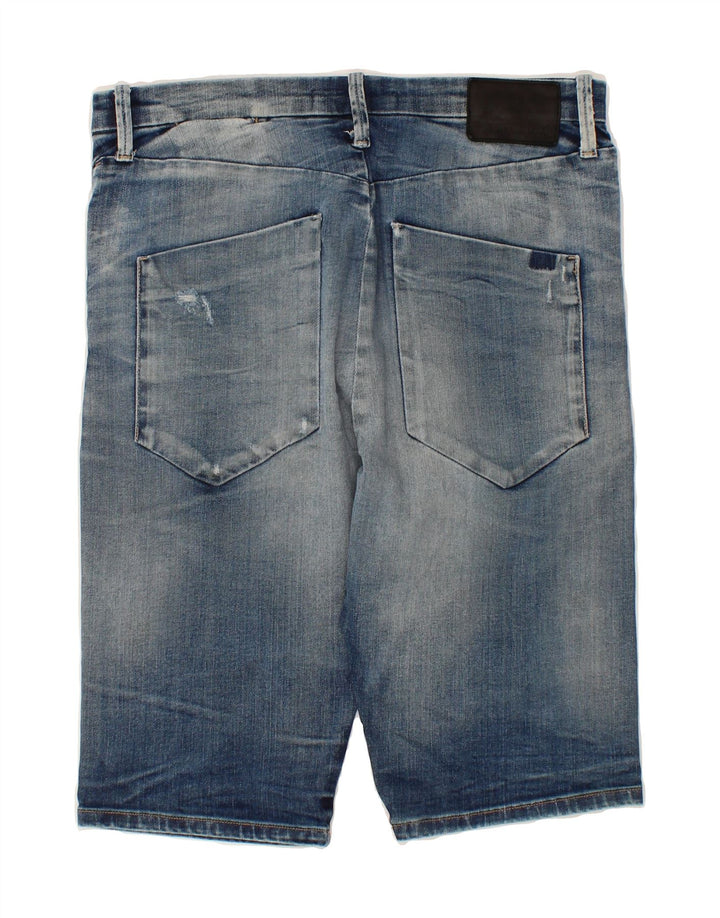CALVIN KLEIN Mens Denim Bermuda Shorts W30 Medium Blue Cotton Vintage Calvin Klein and Second-Hand Calvin Klein from Messina Hembry 