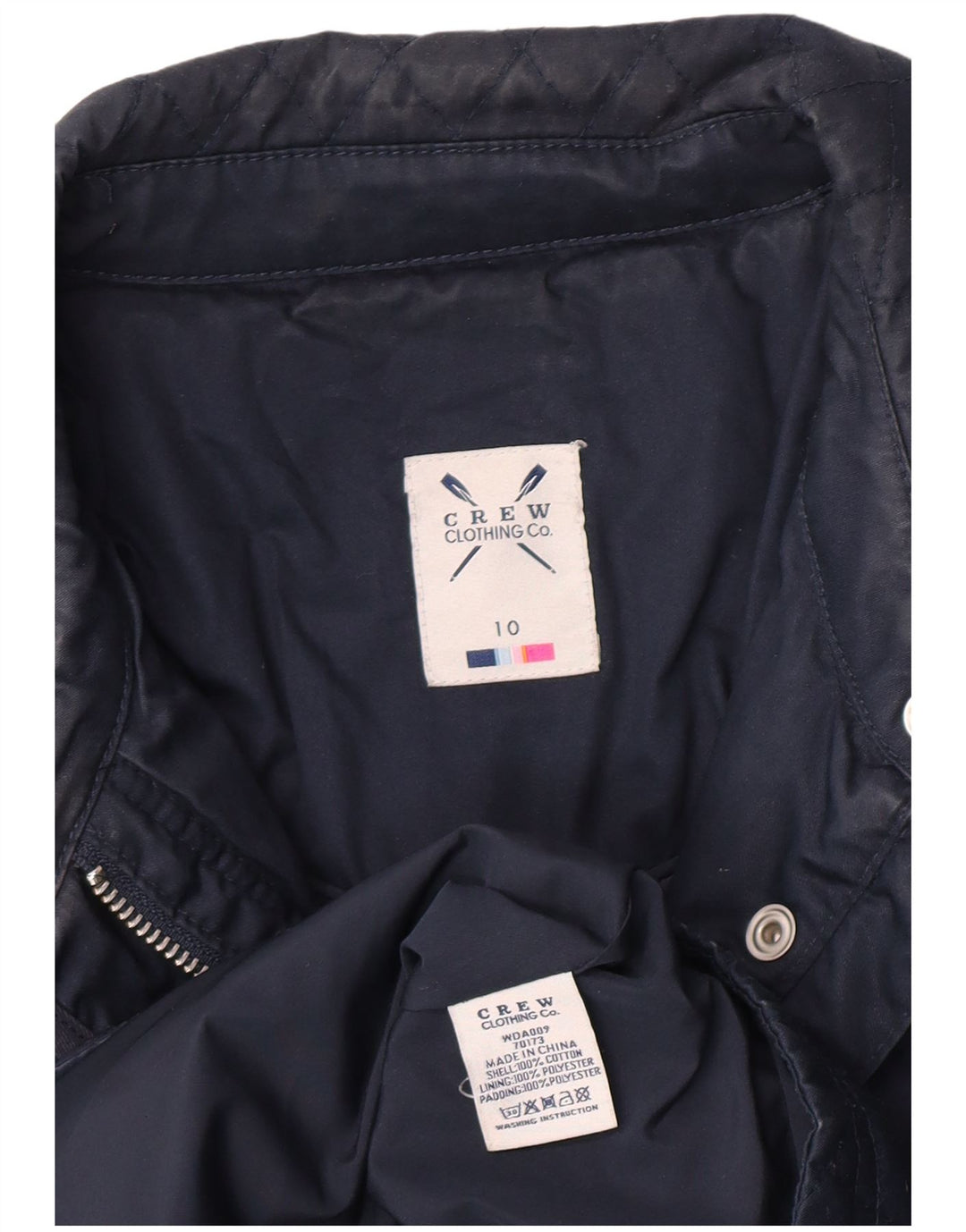 Crew Clothing Γυναικεία καπιτονέ μπουφάν UK 10 Small Navy Blue