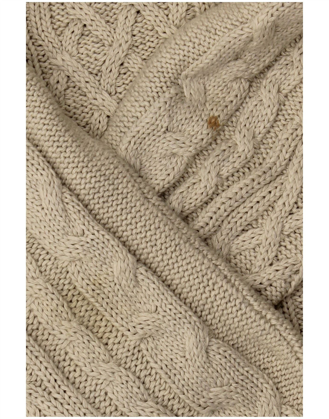 Ανδρικό πουλόβερ Zara Boat Neck Jumper Μεγάλο Μπεζ Βαμβακερό