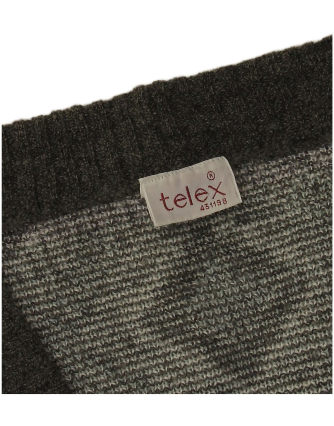 Vintage Ανδρική Ζακέτα πουλόβερ Large Grey Argyle/Diamond
