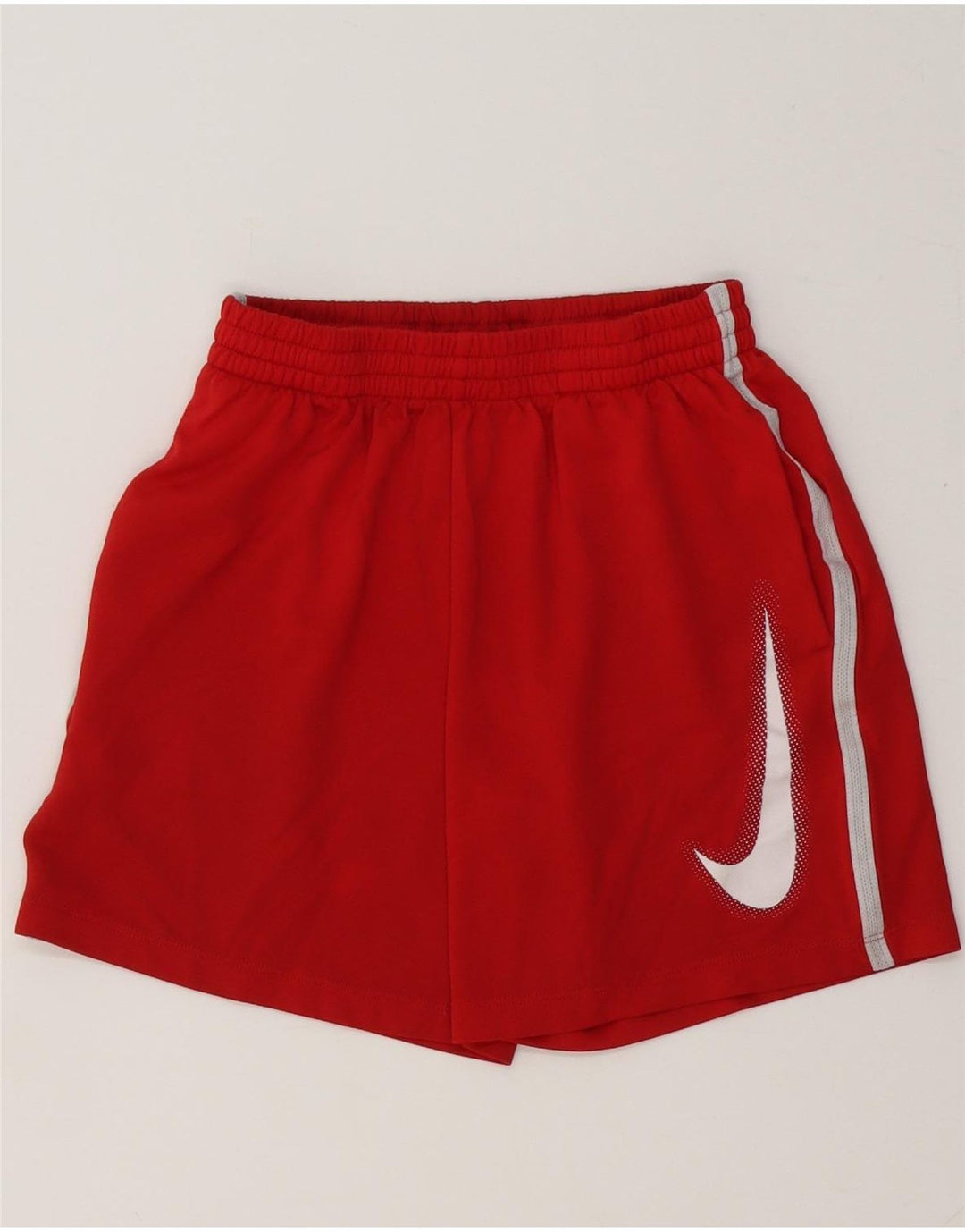 Γραφικό αθλητικό σορτς Nike Boys Dri Fit 10-11 ετών Μεσαίο κόκκινο πολυεστέρα