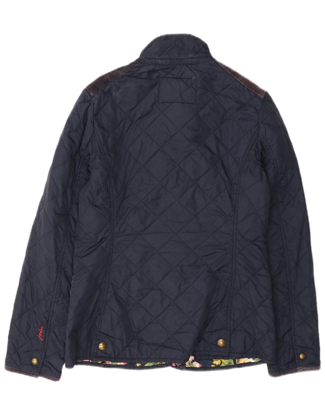 Joules Γυναικείο Καπιτονέ μπουφάν UK 10 Small Navy Blue Cotton