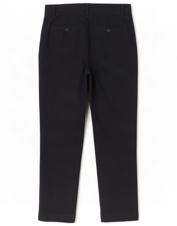 Benetton Γυναικείο κανονικό παντελόνι Chino UK 8 Small W27 L26 Navy Blue Cotton