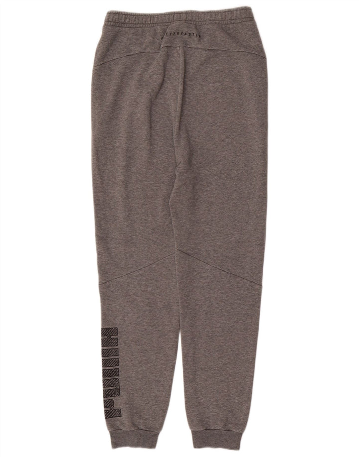 PUMA Boys Graphic Tracksuit Trousers Joggers 13-14 Years Grey