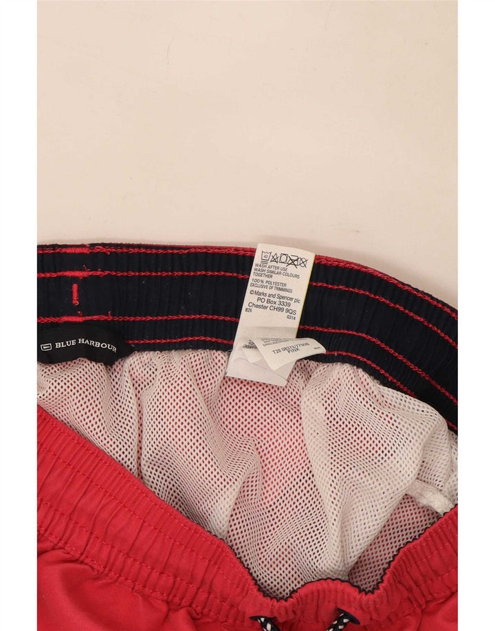 Ανδρικό σορτς κολύμβησης Marks & Spencer Blue Harbour με μεσαίο ροζ πολυεστέρα