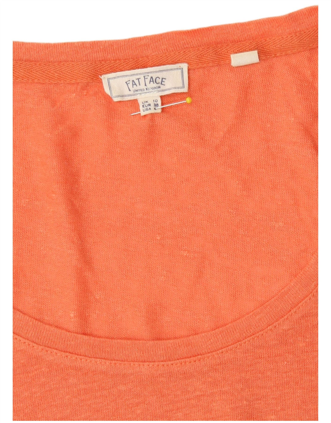 Γυναικείο μπλουζάκι Fat Face Oversized Top UK 10 Small Orange