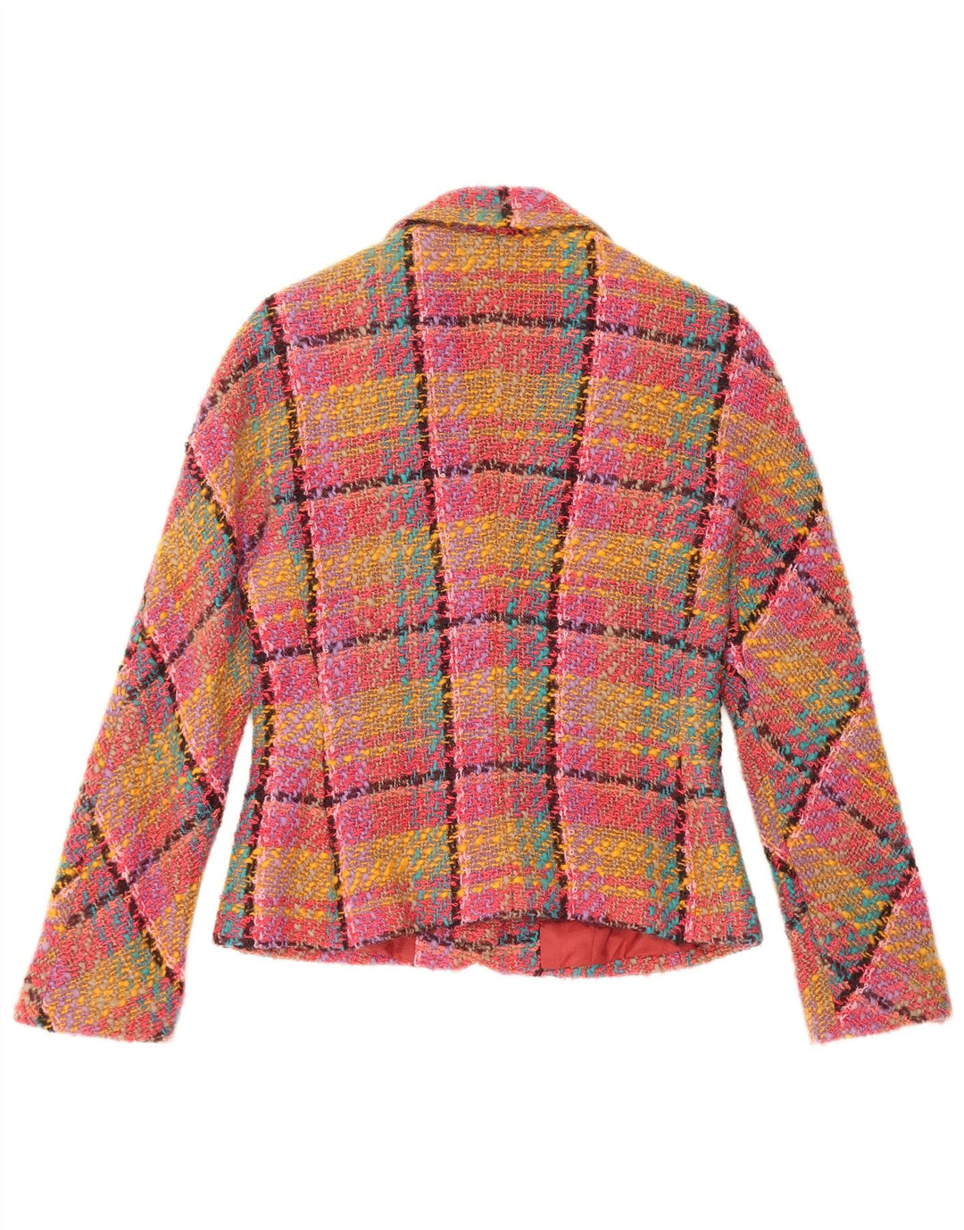 Gerard Darel Γυναικείο μπουφάν σακάκι με 3 κουμπιά IT 38 XS Pink Check Wool