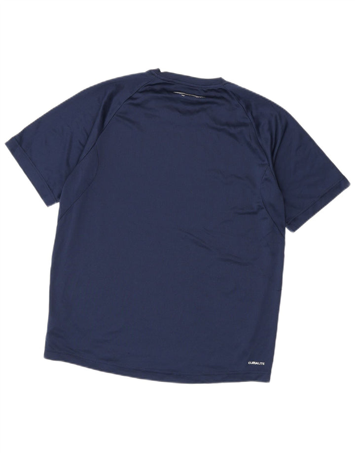 Ανδρικό T-Shirt Climalite Adidas Top Medium Navy Blue Polyester