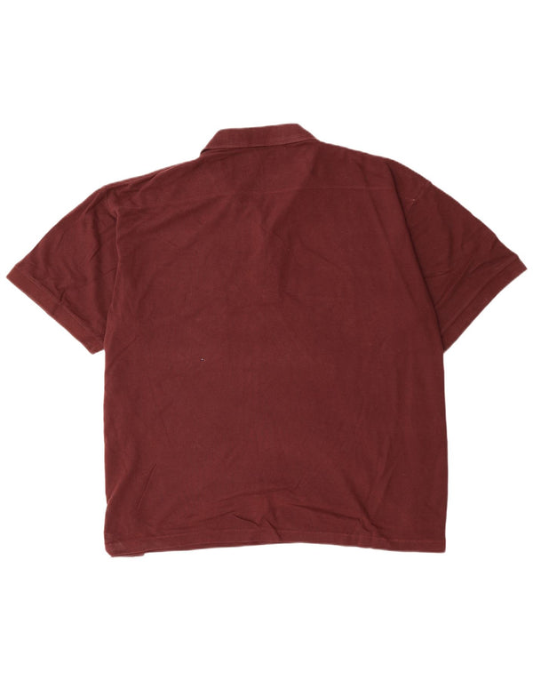 French Connection Ανδρικό πουκάμισο Fcuk Graphic Polo 2XL Βαμβακερό μπορντό