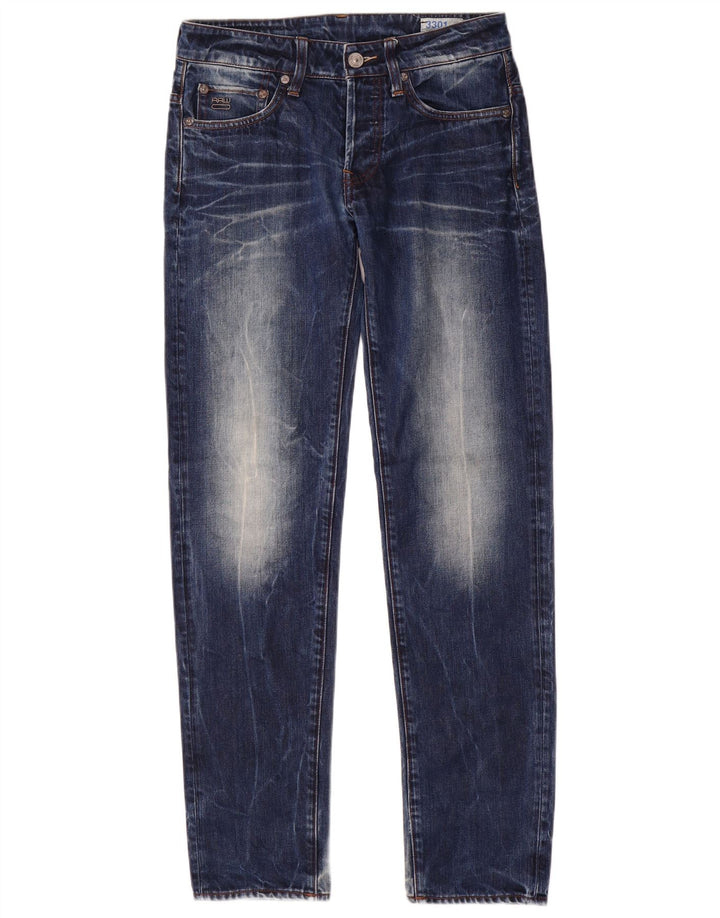 G-Star Ανδρικό 3301 Slim Jeans W28 L32 Μπλε βαμβακερό