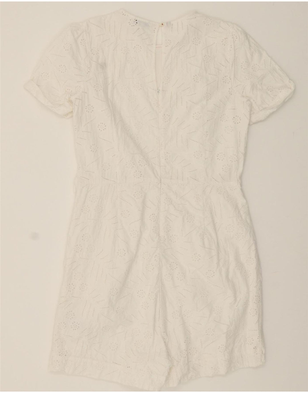 TOMMY HILFIGER Womens Sheath Dress UK 12 Medium White Cotton Vintage Tommy Hilfiger and Second-Hand Tommy Hilfiger from Messina Hembry 