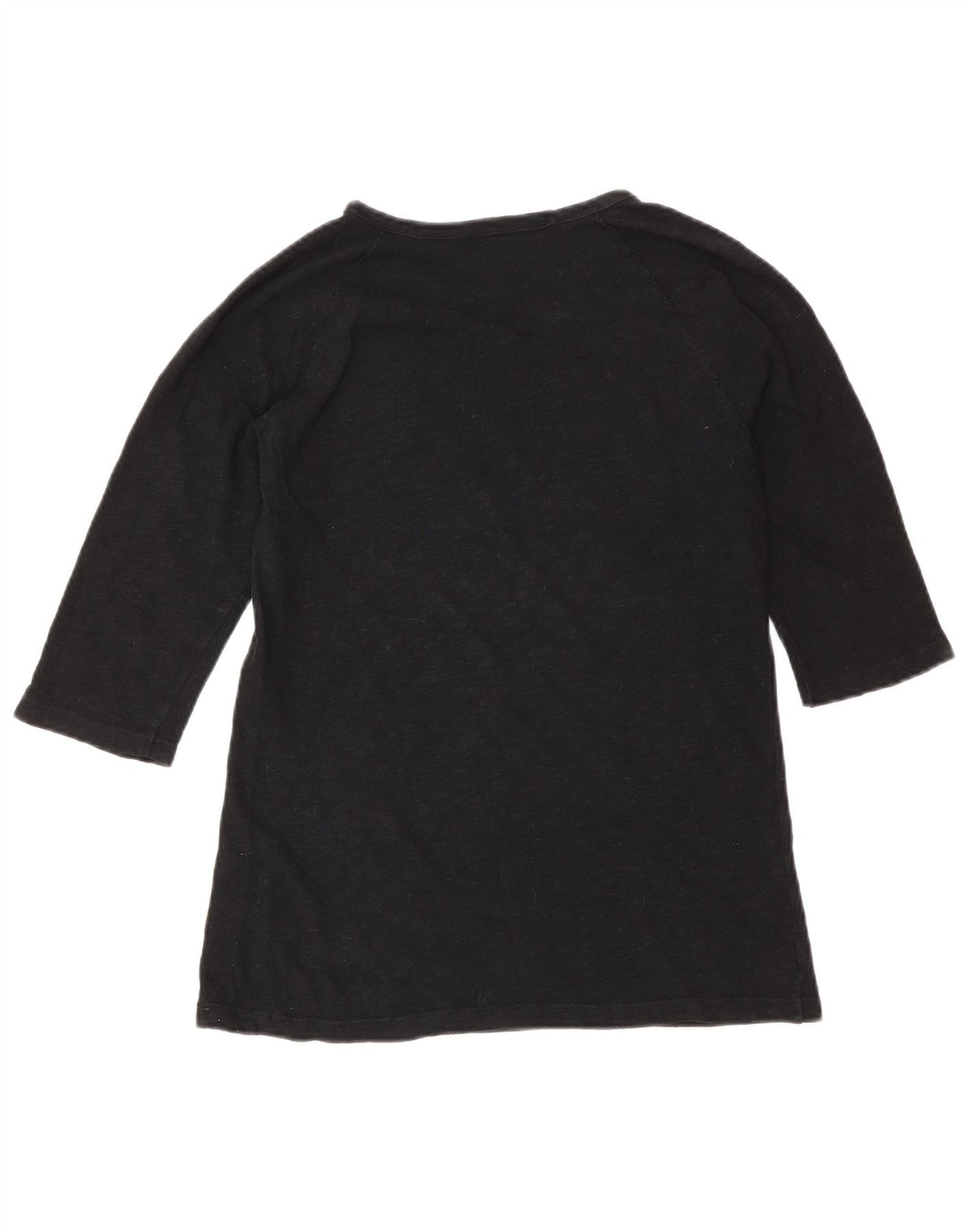 Zara Γυναικείο Μπλουζάκι 3/4 Μανίκι UK 10 Small Black