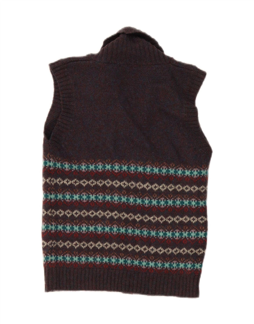 Stanley Blacker γυναικεία ζακέτα πουλόβερ UK 10 Small Navy Blue Fair Isle