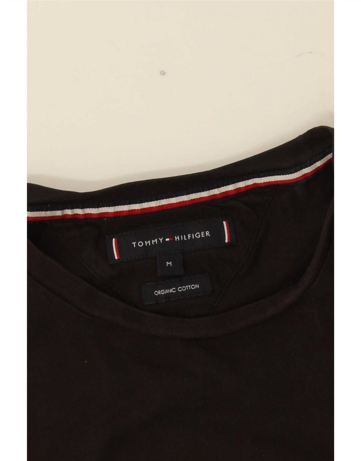 Ανδρικό γραφικό T-Shirt Tommy Hilfiger Top Μεσαίο μαύρο βαμβακερό