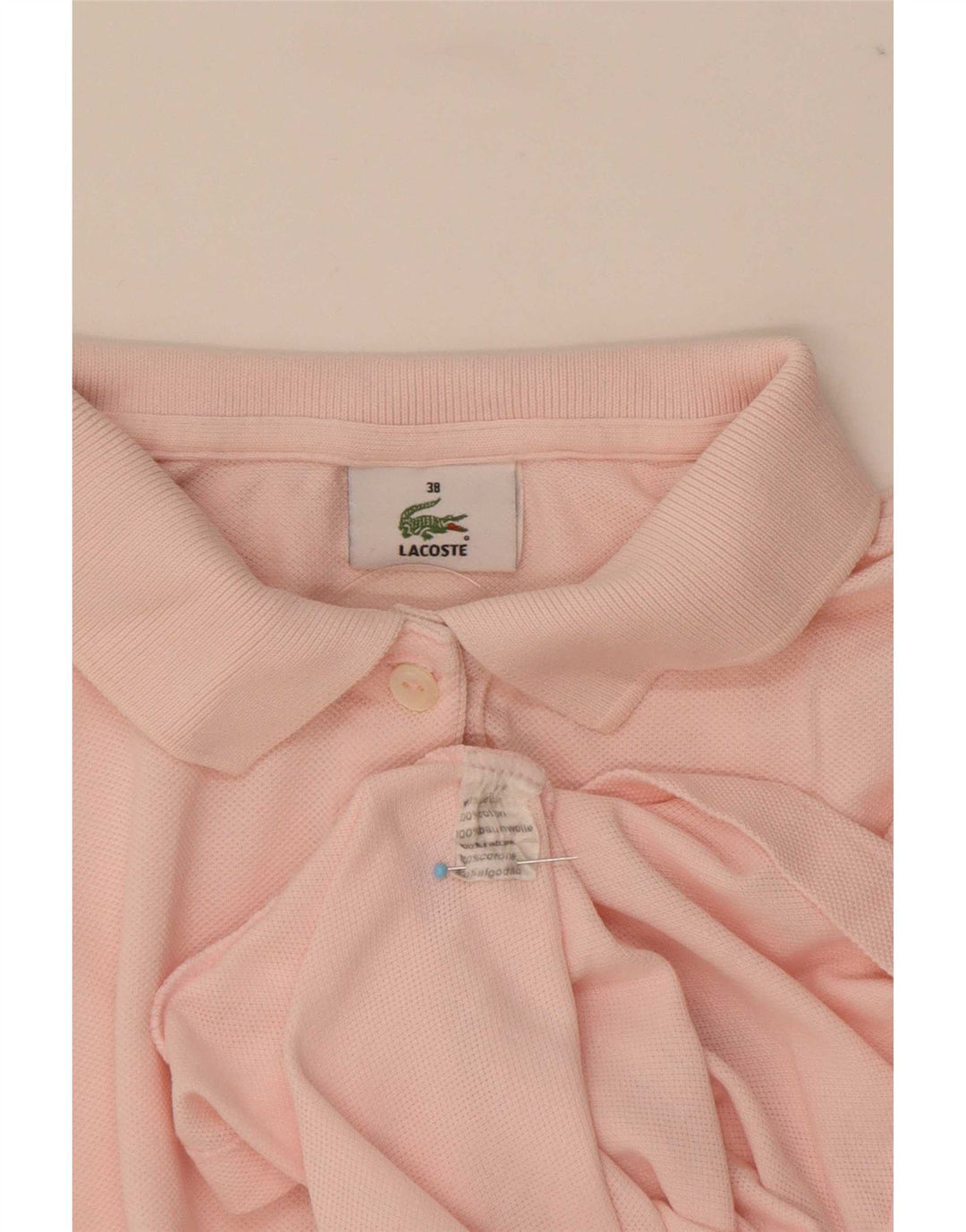 Γυναικείο πουκάμισο Polo Lacoste Νούμερο 38 Μεσαίο Ροζ Βαμβακερό