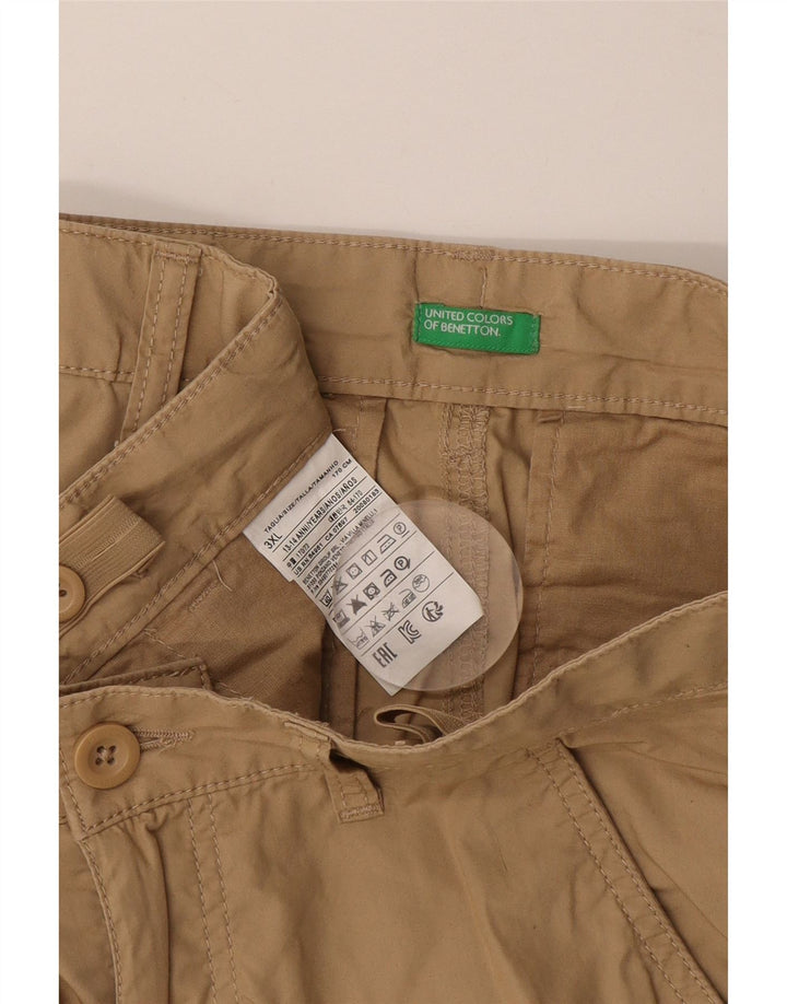Benetton Boys βερμούδα 13-14 ετών 3XL W30 Μπεζ βαμβακερό