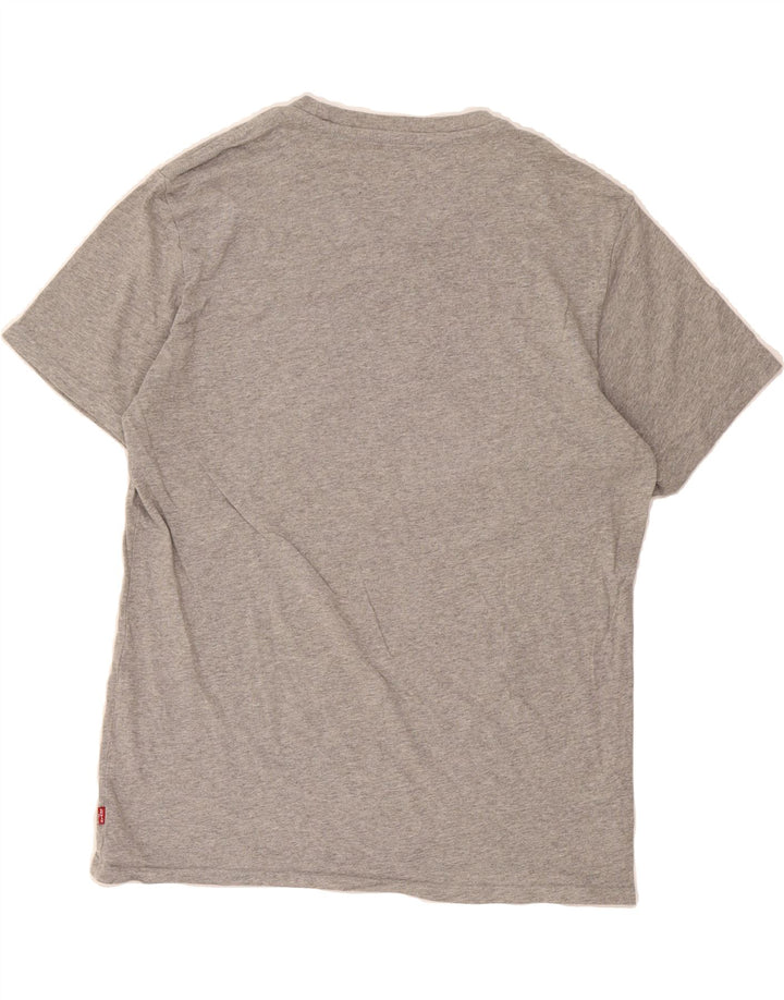 LEVI'S Mens Graphic T-Shirt Top Medium Grey Vintage Levi's and Second-Hand Levi's from Messina Hembry 