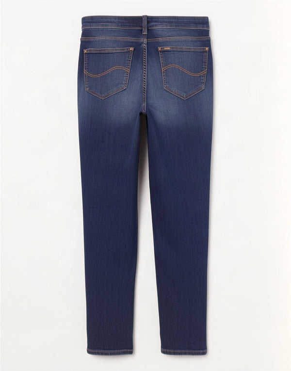 Lee Womens Scarlett Crop Skinny Jeans W31 L27 Navy Blue