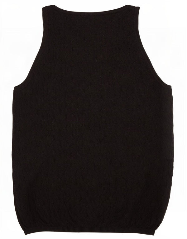Zara Γυναικείο Γιλέκο Tank Top UK 12 Medium Black Polyester
