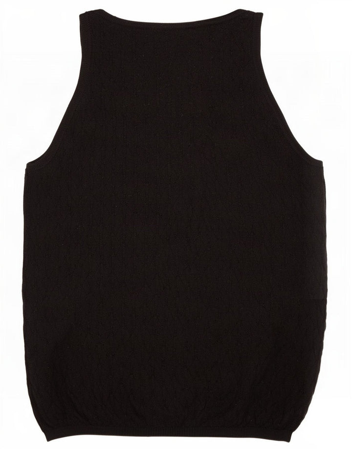 Zara Γυναικείο Γιλέκο Tank Top UK 12 Medium Black Polyester